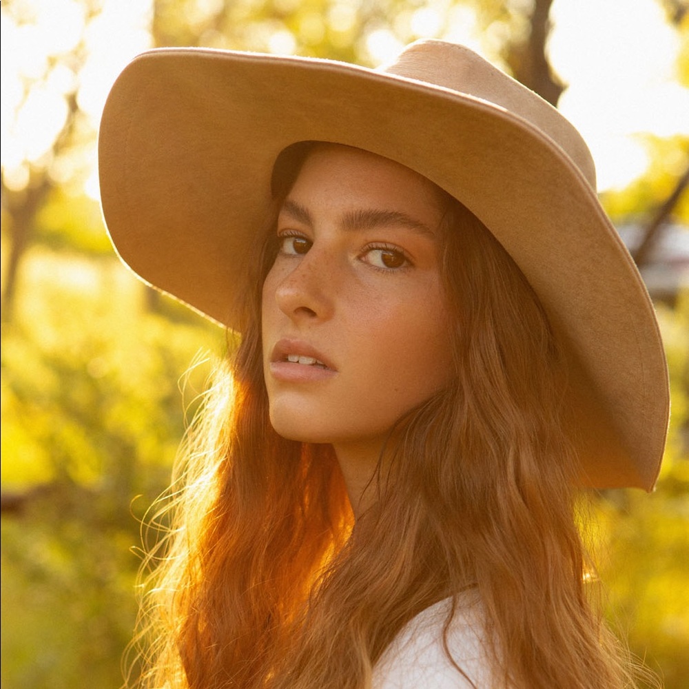 Tan Suede hat